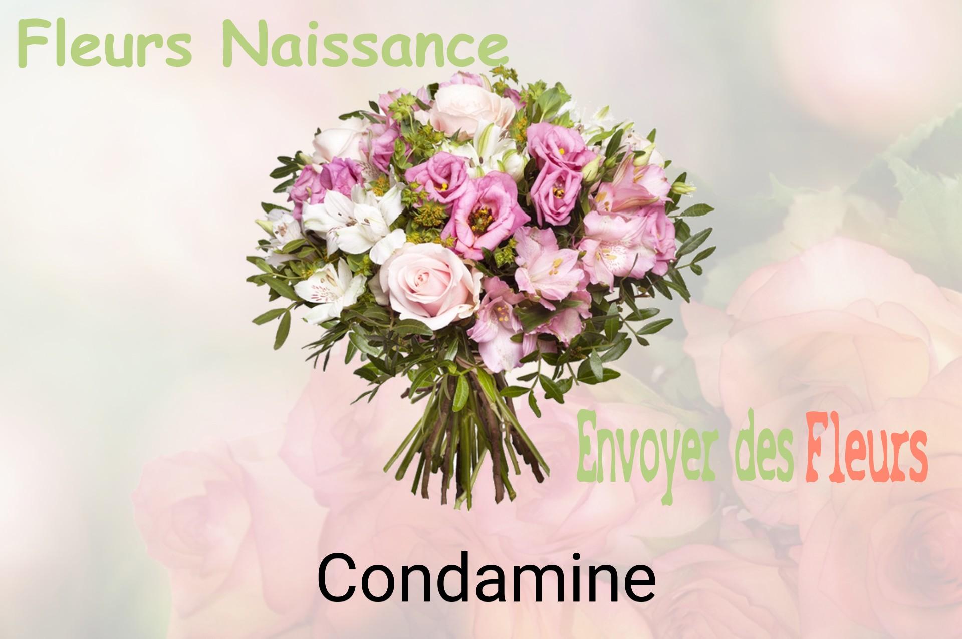Bouquet de fleurs de naissance livré à Condamine